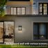 Solar Led Wall Lamp Dual Mode Automatic On off Outdoor Waterproof Decorative Garden Lights