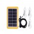 Solar Light Bulb Light Control Induction Household Wire free Portable Emergency Lighting Charging Lamp 1 for 3 lamps