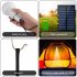 Solar Light Bulb With Solar Panel Outdoor Portable Rechargeable Camping Lights For Mountaineering Hiking 1pc