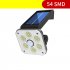 Solar Light Sensor Spotlight Waterproof Outdoor Adjustable Lamp for Garden Wall