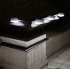Solar Lights Outdoor LED Bright Lamp Waterproof Wall Light for Garden Decoration warm light Black shell