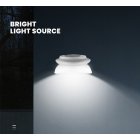 Solar Lights Outdoor LED Bright Lamp Waterproof Wall Light for Garden Decoration White light Black shell