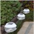 Solar Lights Outdoor LED Bright Lamp Waterproof Wall Light for Garden Decoration warm light White shell