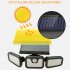 Solar Lights Outdoor Waterproof  3 Head Solar Motion Sensor Lights  270   Wide Angle Illumination Wall Light With 3 Modes  74LED Security LED Flood Light 3 head 