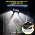 Solar Lights Outdoor Waterproof  3 Head Solar Motion Sensor Lights  270   Wide Angle Illumination Wall Light With 3 Modes  74LED Security LED Flood Light 3 head 