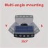 Solar Lights Outdoor Waterproof  4LED Imitation Surveillance Motion Sensor Spotlight  3 Modes Brightness Adjustable  Security Wall Lights For Garden Yard Outsid