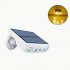 Solar Lights Outdoor Waterproof  4LED Imitation Surveillance Motion Sensor Spotlight  3 Modes Brightness Adjustable  Security Wall Lights For Garden Yard Outsid