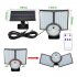 Solar Lights Outdoor Waterproof Motion Sensor Solar Powered Wall Lights For Patio Garage Backyard Porch Yard 120COB rectangular