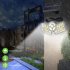 Solar Lights Outdoor Waterproof Motion Sensor Solar Powered Wall Lights For Patio Garage Backyard Porch Yard 120COB rectangular
