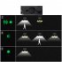 Solar Lights Outdoor Waterproof Motion Sensor Solar Powered Wall Lights For Patio Garage Backyard Porch Yard 120COB rectangular