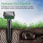 Solar Mouse Repeller Built-in Buzzer Outdoor Ultrasonic Vibrating Electronic Led Farm Snake Repellent square 4pcs