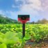 Solar Nocturnal Animal Alarm Detector Solar Infrared Motion Alarm Detector with RC Built in 13 Sound Effects N911S Red 