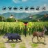 Solar Nocturnal Animal Alarm Detector Solar Infrared Motion Alarm Detector with RC Built in 13 Sound Effects N911S Red 