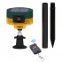 Solar Nocturnal Animal Alarm Detector Solar Infrared Motion Alarm Detector with RC Built in 13 Sound Effects N911S Red 