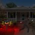 Solar Nocturnal Animal Alarm Detector Solar Infrared Motion Alarm Detector with RC Built in 13 Sound Effects N911S Red 