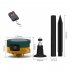 Solar Nocturnal Animal Alarm Detector Solar Infrared Motion Alarm Detector with RC Built in 13 Sound Effects N911S Red 