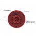 Solar Nocturnal Animal Alarm Detector Solar Infrared Motion Alarm Detector with RC Built in 13 Sound Effects N911S Red 