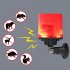 Solar Nocturnal Animal Repeller With Red LED Lights Built in 6 Sound Effects And Recordings IP55 Waterproof Raccoon Animal Repellent For Garden Farm N911L can r