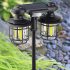 Solar Outdoor Lights 192COB Solar Powered Lights Waterproof Landscape Security Lamps For Yard Garden Driveway Pathway One piece round