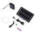 Solar Oxygen Pump Large Capacity Lithium Battery Silent Usb Charging Aquarium Fish Tank Air Pump Solar panel   white charge pump
