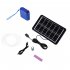Solar Oxygen Pump Large Capacity Lithium Battery Silent Usb Charging Aquarium Fish Tank Air Pump Solar panel   black charge pump