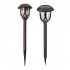 Solar Pathway Lights Outdoor 10 Pack Waterproof Auto On Off Outdoor Solar Lights For Yard Landscape Path Lawn Patio Walkway Brown   colorful