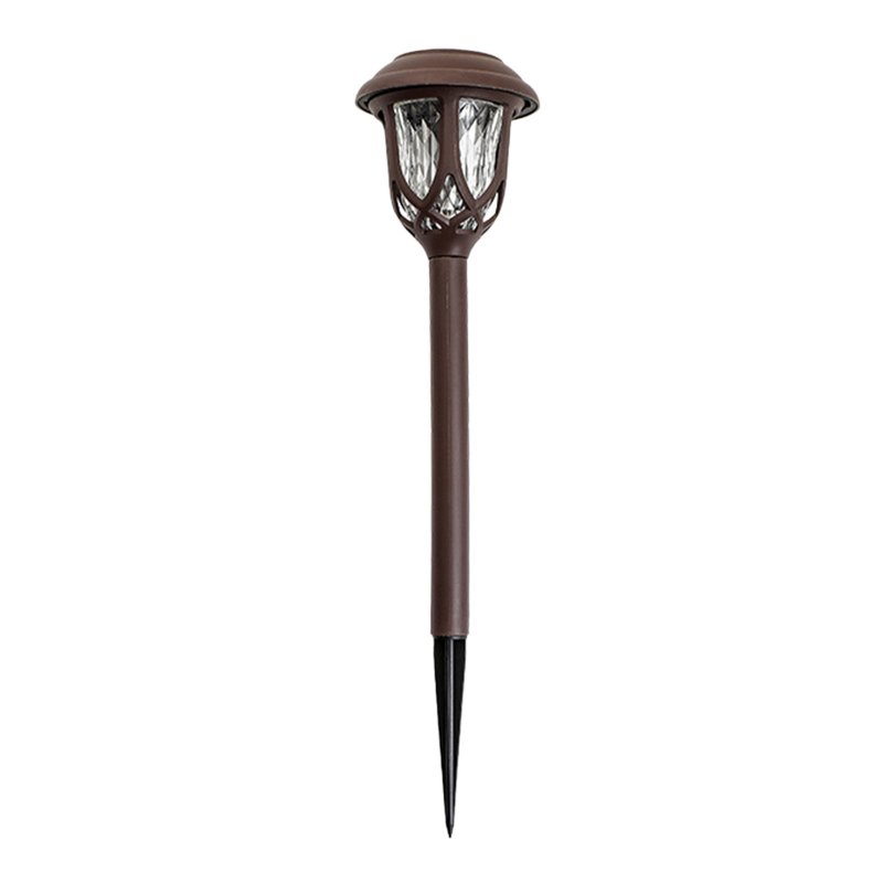 Solar Pathway Lights Outdoor 10 Pack Waterproof Auto On/Off Outdoor Solar Lights For Yard Landscape Path Lawn Patio Walkway Brown - colorful