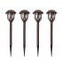 Solar Pathway Lights Outdoor 10 Pack Waterproof Auto On Off Outdoor Solar Lights For Yard Landscape Path Lawn Patio Walkway Brown   colorful