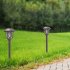Solar Pathway Lights Outdoor 10 Pack Waterproof Auto On Off Outdoor Solar Lights For Yard Landscape Path Lawn Patio Walkway Brown   colorful