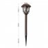 Solar Pathway Lights Outdoor 10 Pack Waterproof Auto On Off Outdoor Solar Lights For Yard Landscape Path Lawn Patio Walkway Brown   colorful