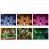 Solar Pathway Lights Outdoor 10 Pack Waterproof Auto On Off Outdoor Solar Lights For Yard Landscape Path Lawn Patio Walkway Brown   colorful