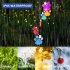 Solar Paw Print Wind Chime Light IP65 Waterproof Outdoor Wind Chimes Garden Lawn Yard Decor Gifts For Pet Lover Black shell 6 lamp holders