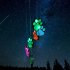 Solar Paw Print Wind Chime Light IP65 Waterproof Outdoor Wind Chimes Garden Lawn Yard Decor Gifts For Pet Lover Black shell 6 lamp holders
