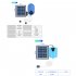 Solar Pond Aerator Solar Powered   USB Powered Pool Fish Tank Oxygenator Oxygen Aerator Home Pool Fish Tank model Blue 003