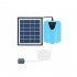Solar Pond Aerator Solar Powered   USB Powered Pool Fish Tank Oxygenator Oxygen Aerator Home Pool Fish Tank model Blue 003