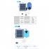 Solar Pond Aerator Solar Powered   USB Powered Pool Fish Tank Oxygenator Oxygen Aerator Home Pool Fish Tank model Blue 003