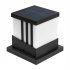Solar Post Lights Outdoor  High Brightness Solar Powered Fence Post Cap Lights  Light Control 3 Color Adjustable  IP65 Waterproof For Garden  Patio  Porch Black