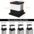 Solar Post Lights Outdoor  High Brightness Solar Powered Fence Post Cap Lights  Light Control 3 Color Adjustable  IP65 Waterproof For Garden  Patio  Porch Black