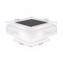 Solar Post Lights With 2 Light Modes Clear Lampshade IP65 Waterproof Solar Deck Fence Cap Light Warm Light Outdoor Square Street Lamp For Garden Patio Square tr