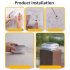 Solar Post Lights With 2 Light Modes Clear Lampshade IP65 Waterproof Solar Deck Fence Cap Light Warm Light Outdoor Square Street Lamp For Garden Patio Square tr