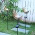 Solar Power Light Metal LED Ornament Landscape Light Outdoor Flame Effect Lawn Yard Garden Decor