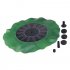 Solar Power Lotus Leaf Fountain Decorative Floating Submersible Water Pump for Garden Pool