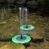Solar Power Lotus Leaf Fountain Decorative Floating Submersible Water Pump for Garden Pool