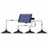 Solar Power Pendant Lights Outdoor Waterproof Energy Saving Yard Garden Garage Decoration Lamp one head