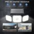 Solar Powered 112led Wall Lamps 280000lm Outdoor Motion Sensor Flood Light TG TY05121 3 head