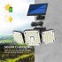 Solar Powered 112led Wall Lamps 280000lm Outdoor Motion Sensor Flood Light TG TY05121 3 head