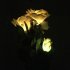 Solar Powered 3 LED Light Garden Yard Lawn Pathway and Outdoor places  Style  Modern Shape  Rose Flower