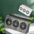 Solar Powered Car Exhaust Fan 3 Cooler 5000Rpm Solar Energy Cooling Vent Exhaust Fans Portable Air Vent Radiator black