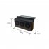 Solar Powered Car Exhaust Fan 3 Cooler 5000Rpm Solar Energy Cooling Vent Exhaust Fans Portable Air Vent Radiator black