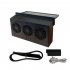 Solar Powered Car Exhaust Fan 3 Cooler 5000Rpm Solar Energy Cooling Vent Exhaust Fans Portable Air Vent Radiator black
